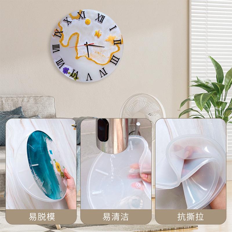 Round Clock Epoxy Resin Silico - огляд і ціна Resin Ocean Wave Mold