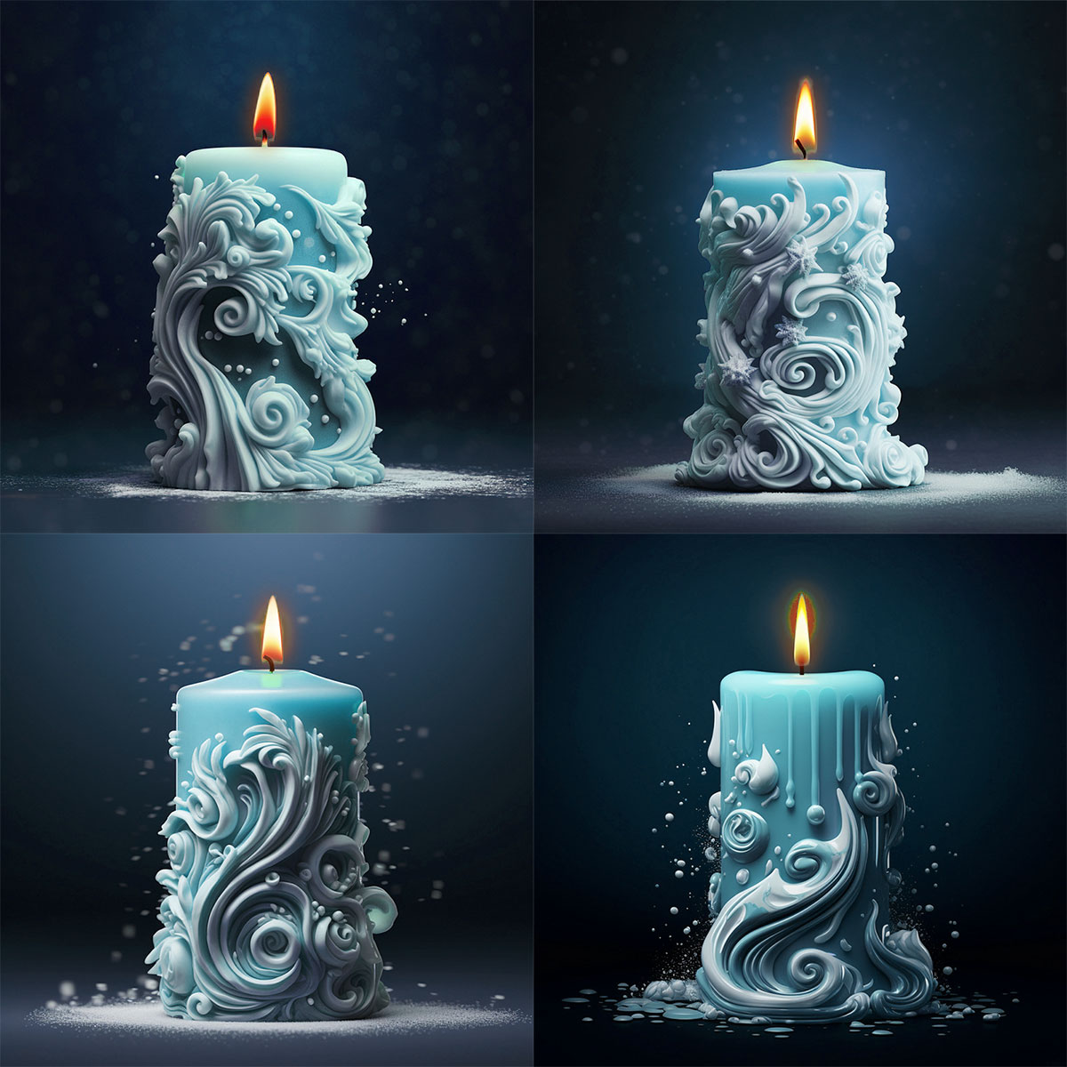 geometry Carved Cylindrical Si - огляд і ціна Resin Ocean Wave Mold
