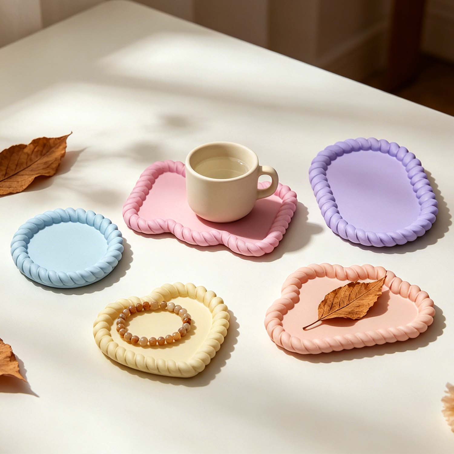 A variety of jute coaster sets - огляд і ціна Serving Tray Mold